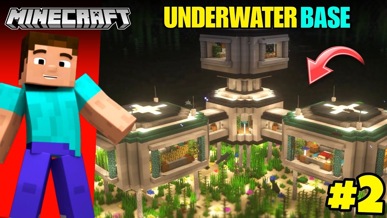I Build Underwater Base In Minecraft Hardcore II MINECRAFT SURVIVAL ...