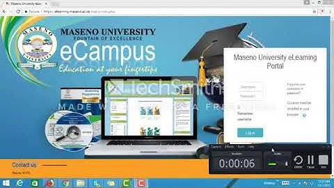 Navigating e-Learning portal