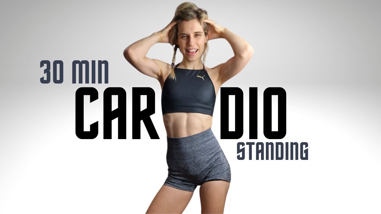 30 MINUTE ALL STANDING CARDIO HIIT - NO EQUIPMENT - HOME WORKOUT - NO ...