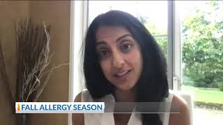 Dr. Patel Speaks with NBC4 Hattie Hawks About Fall Allergies