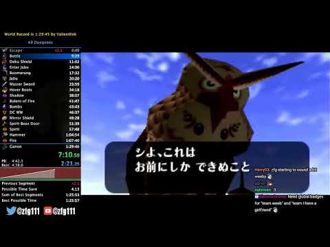Ocarina of Time All Dungeons Speedrun in 1:29:03 [2017-05-08]