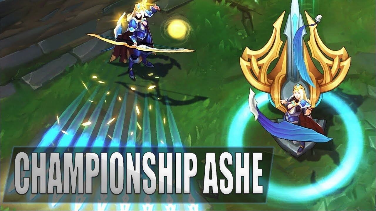 CHAMPIONSHIP ASHE Skin Gameplay Spotlight League of Legends - YouTube