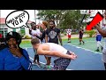 CANT BE SERIOUS!! Trash Talker Wanted To FIGHT ME! 5v5 Basketball At The Park!