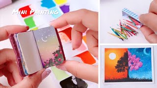 Create 16 new colors from 3 Primary Colors | Easy Painting Ideas | Miniature color pencil