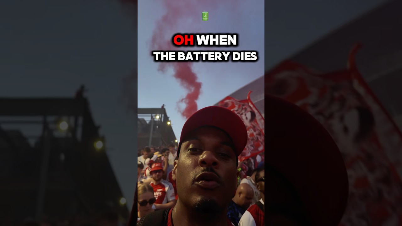When the battery dies it doesn’t mean that you’re dead. #arsenal #emirates
