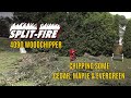 Chipping Wood at my Brothers house - Fast & Efficient!