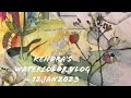 Kendras watercolor log  12jan2023 finding inspiration in winter foliage