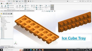 How to make Ice cube tray in Solidworks | Solidworks Tutorial