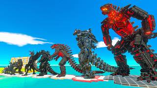 Evolution of Mechagodzilla Size Comparison vs Dark Itself - ARBS