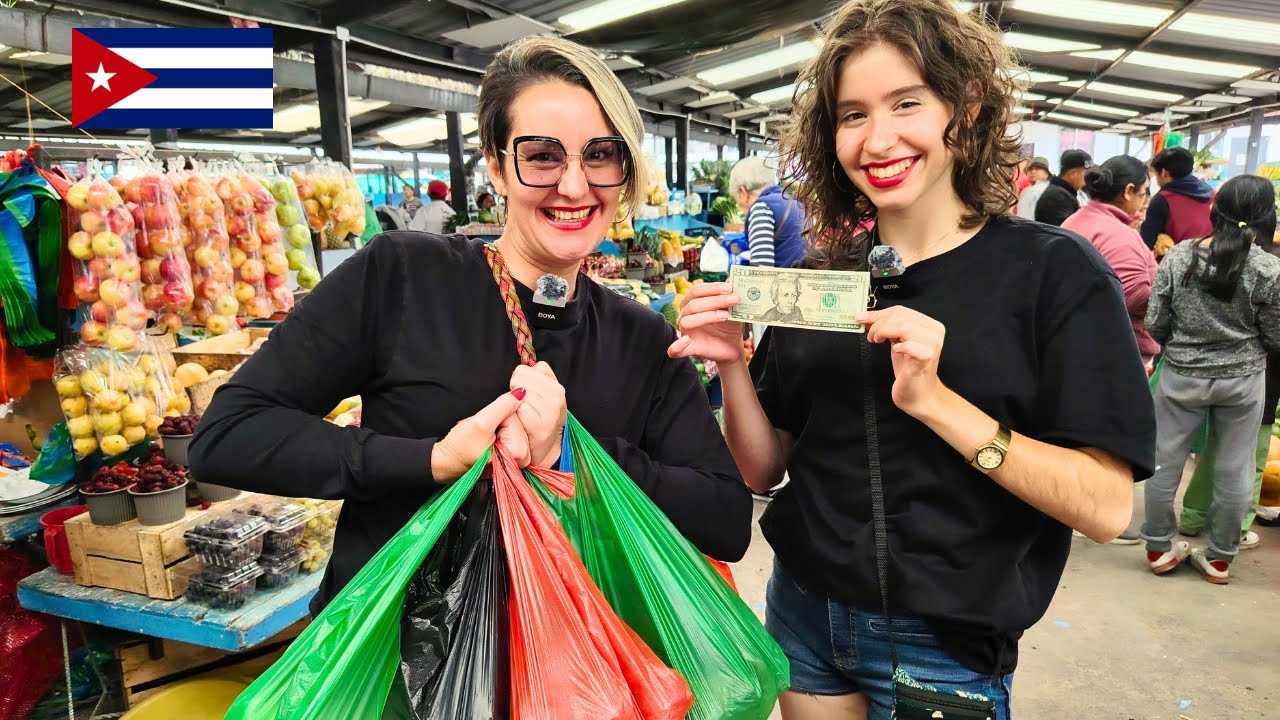 Esto pude conseguir por 20 DÓLARES en un MERCADO de ECUADOR | CUBANA prepara caldoza/sancocho!