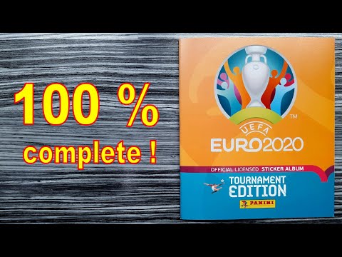 Panini Album "UEFA Euro 2020 Tournament Edition" 100  COMPLETE / FULL / LLENO / COMPLETO Euro 2021