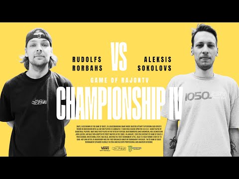 RUDOLFS RORBAHS VS ALEKSIS SOKOLOVS | GAME OF RAJONTV CHAMPIONSHIP 4 - video from RAJONTV