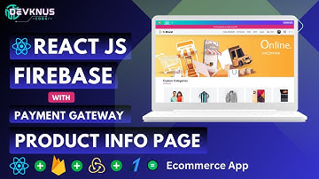Build Ecommerce with React & Firebase| Product Info Page | React ProjectsFor Beginners #33