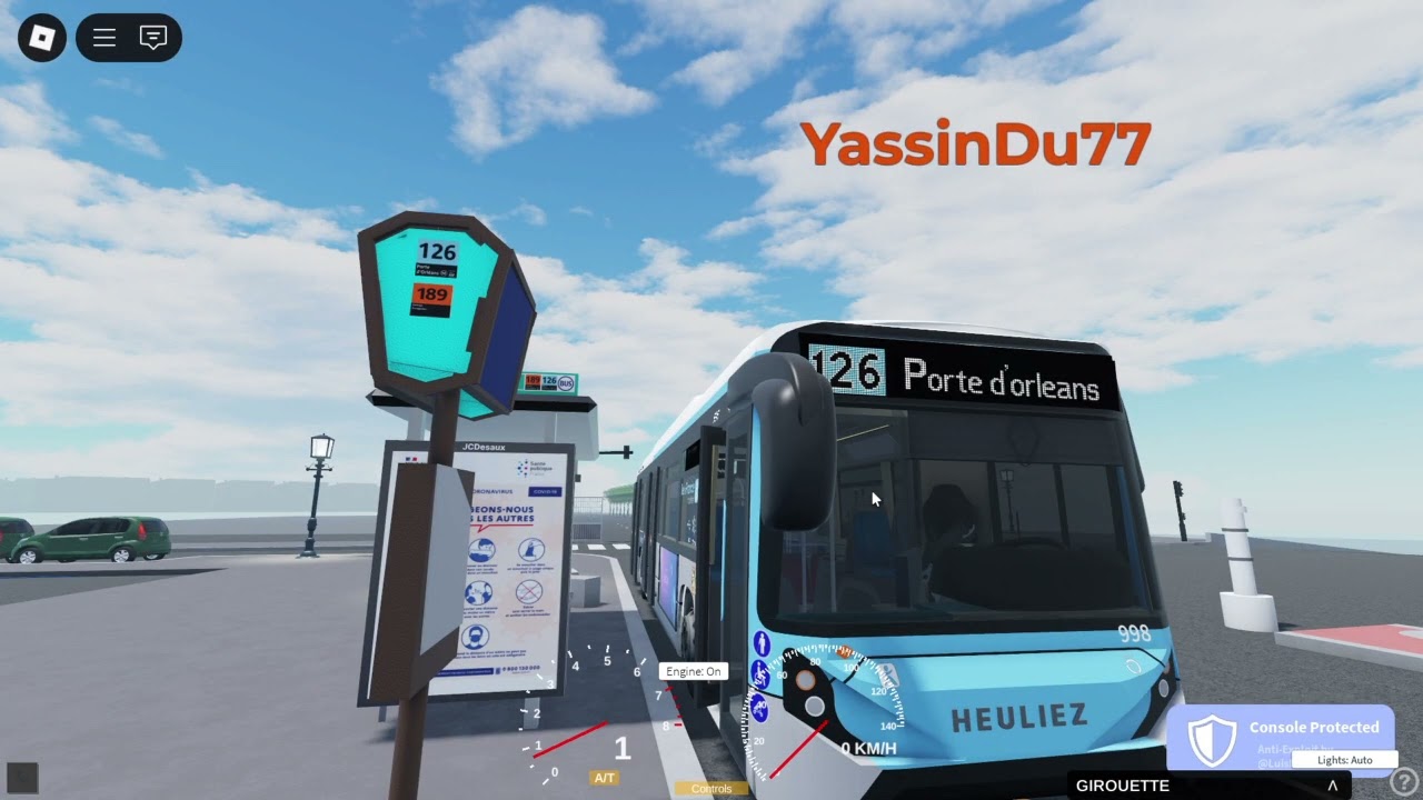 Conduite sur la ligne 126 RATP |Roblox