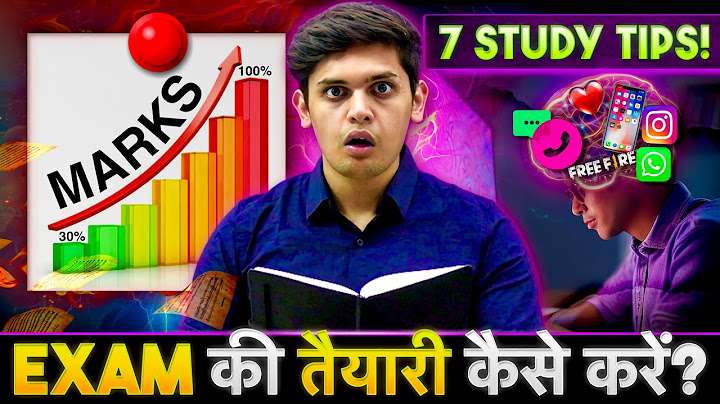 7 Best Exam Tips to Score HIGH Marks🔥| How to Study for Exams| Prashant Kirad