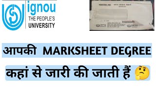 IGNOU 39th convocation degree final marksheet certificate kaise milega #livestream