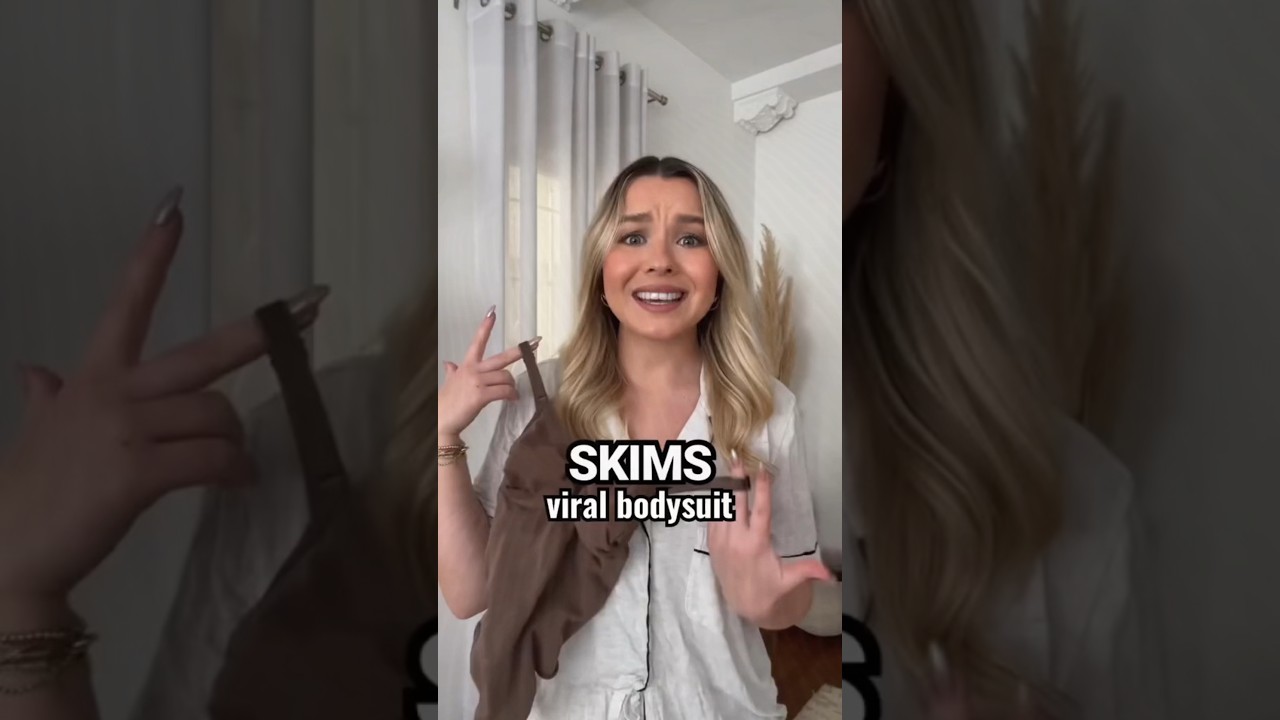 ✨Skims dupe viral bodysuit try on reviews 