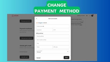 How to change payment method in Airbnb