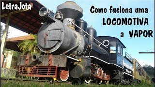 Como funciona uma Locomotiva a Vapor