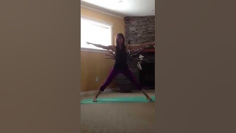 Yoga flow- Wide legged Forward bend into Tri-pod headstand