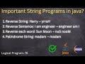 Top 4 Java String Interview Programs | Palindrome Reverse Word & Reverse Sentence Master Java String