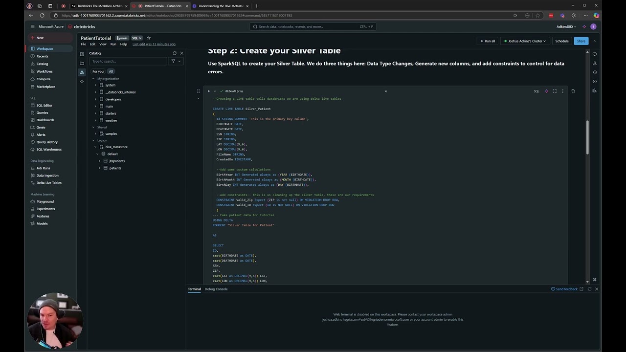 🪙 Transforming Data in Databricks – Silver Table Creation with Constraints ⚙️