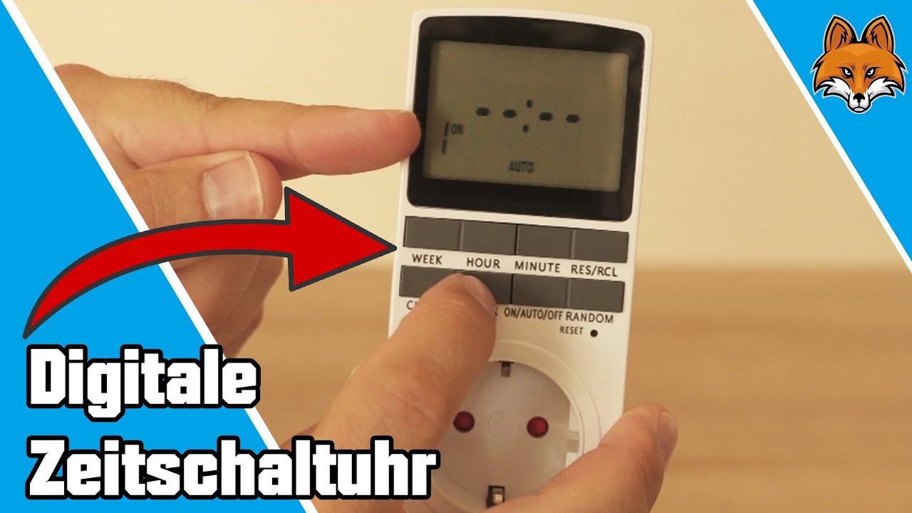 Awootsv Digitale Zeitschaltuhr Steckdose mit LCD-Anzeige 10