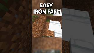 Iron farm tutorial easy and unlimited #ytshorts #minecraft #gaming #trendingshort