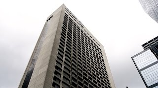 Scenic 1975 Westinghouse high-rise traction elevators (mod) @ Hotel Hilton Toronto, Canada