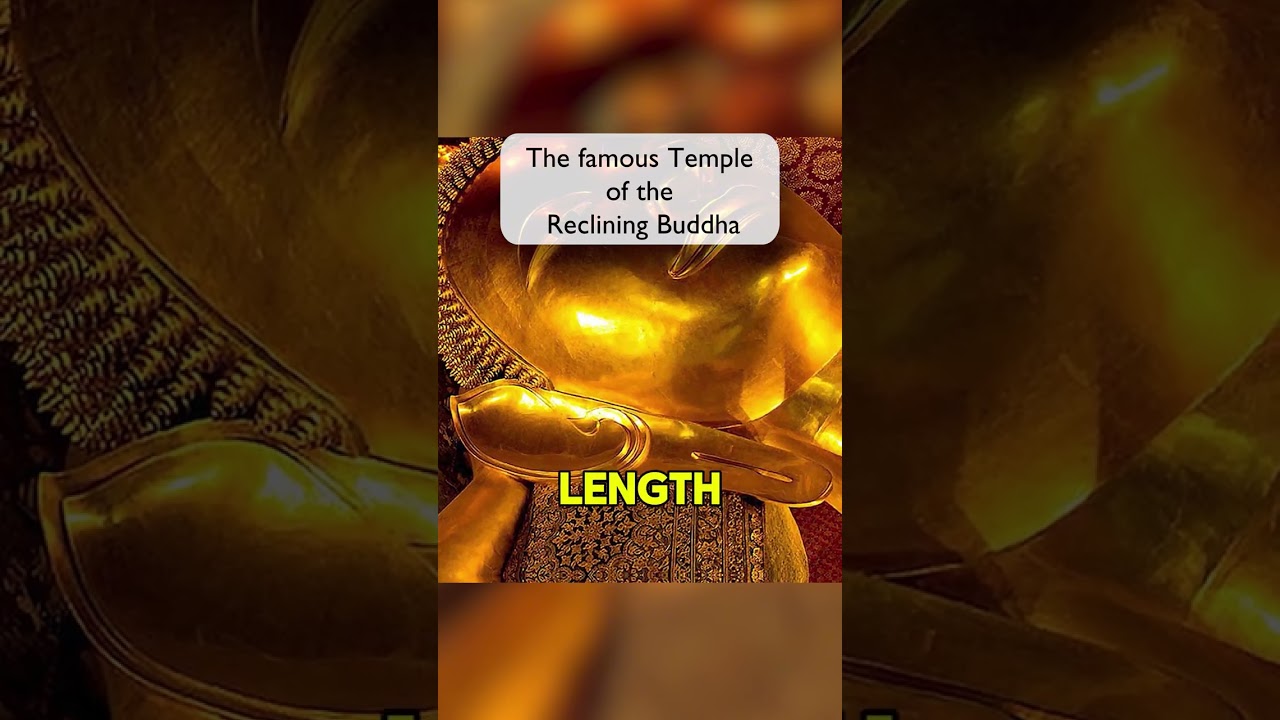 Temple of the Reclining Buddha in Thailand 
