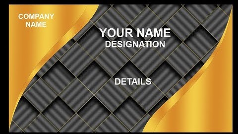 3D Business card design in CorelDRAW | Visiting card design | Coreldraw tutorial | Graphic design