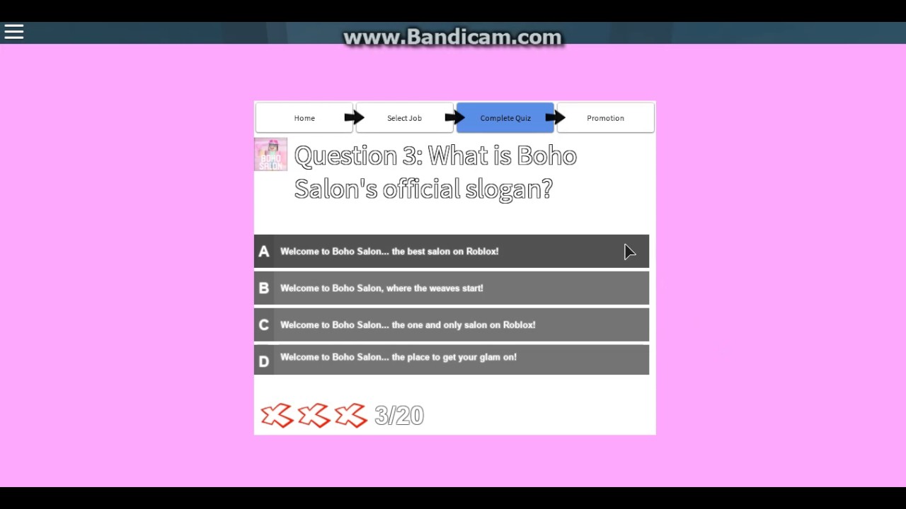 Roblox Open Quiz Application Center For A Job Youtube - roblox quiz center