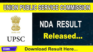 UPSC NDA 2 Result 2019 Out || How to Download Now || Examsdaily