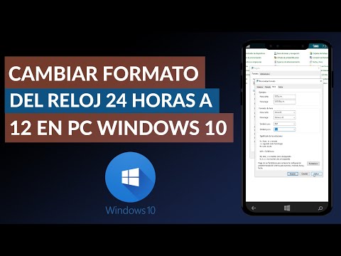 Cómo Cambiar el Formato del Reloj de 24 horas a 12 en Computadora Windows 10