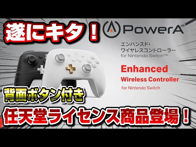 ラ*ブ様 Nintendo Switch 本体+背面付きコントローラー+付属品 日本上陸】背面ボタン付き任天堂ライセンス商品のコントローラー登場