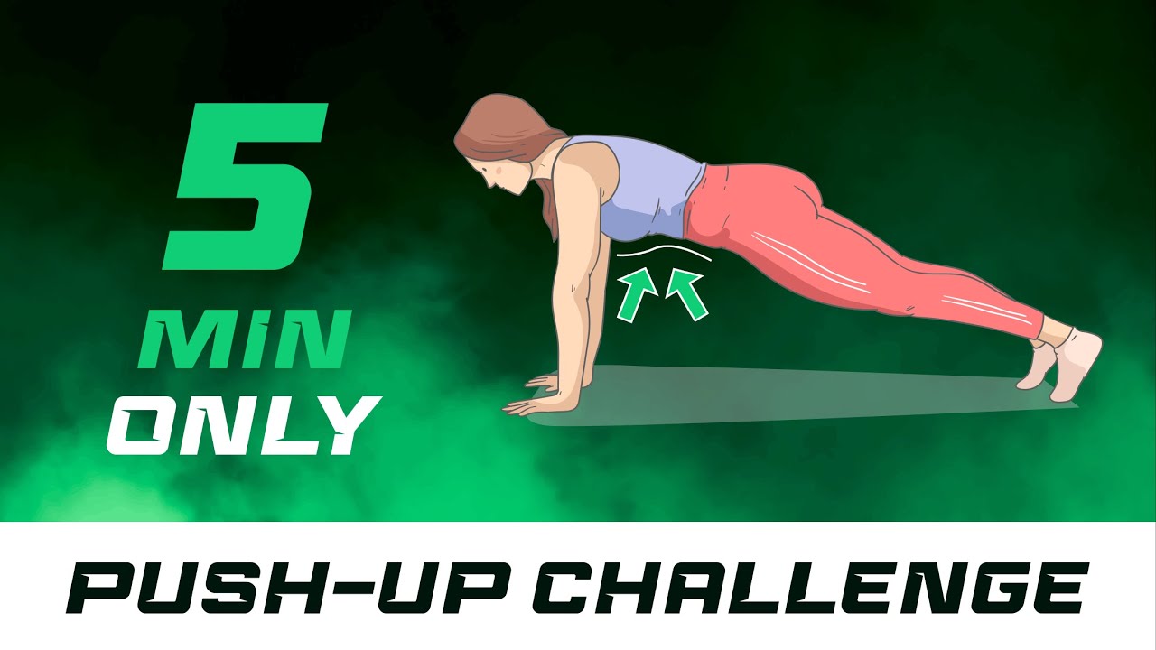 5 Minute Push Up Challenge at Home | Women Workout - YouTube