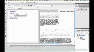 Creating a HTML5 website with template using Dreamweaver CS5 Tutorial - 4