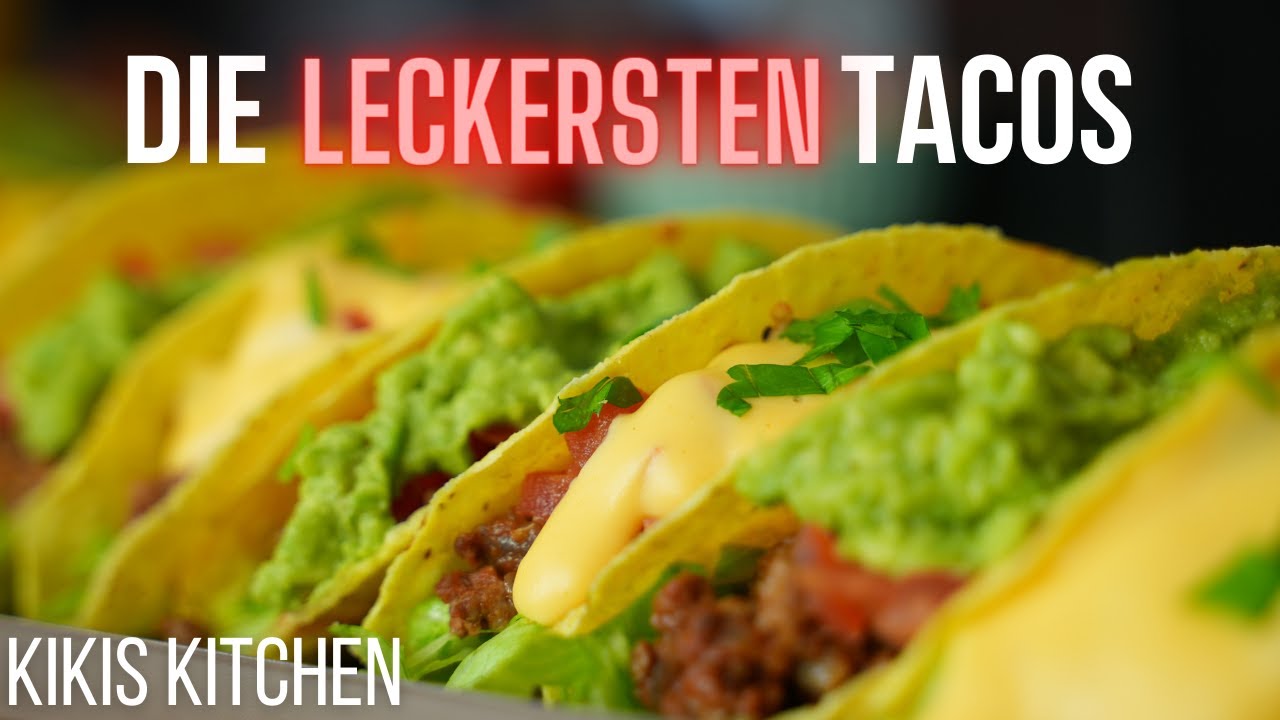 TACOS mit Guacamole, Salsa & extra viel Käsesoße  🌮 - alles zu Hause selber gemacht