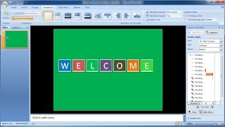 Tutorial powerpoint 2007 |Cara membuat animasi powerpoint  teks dan shape (10)