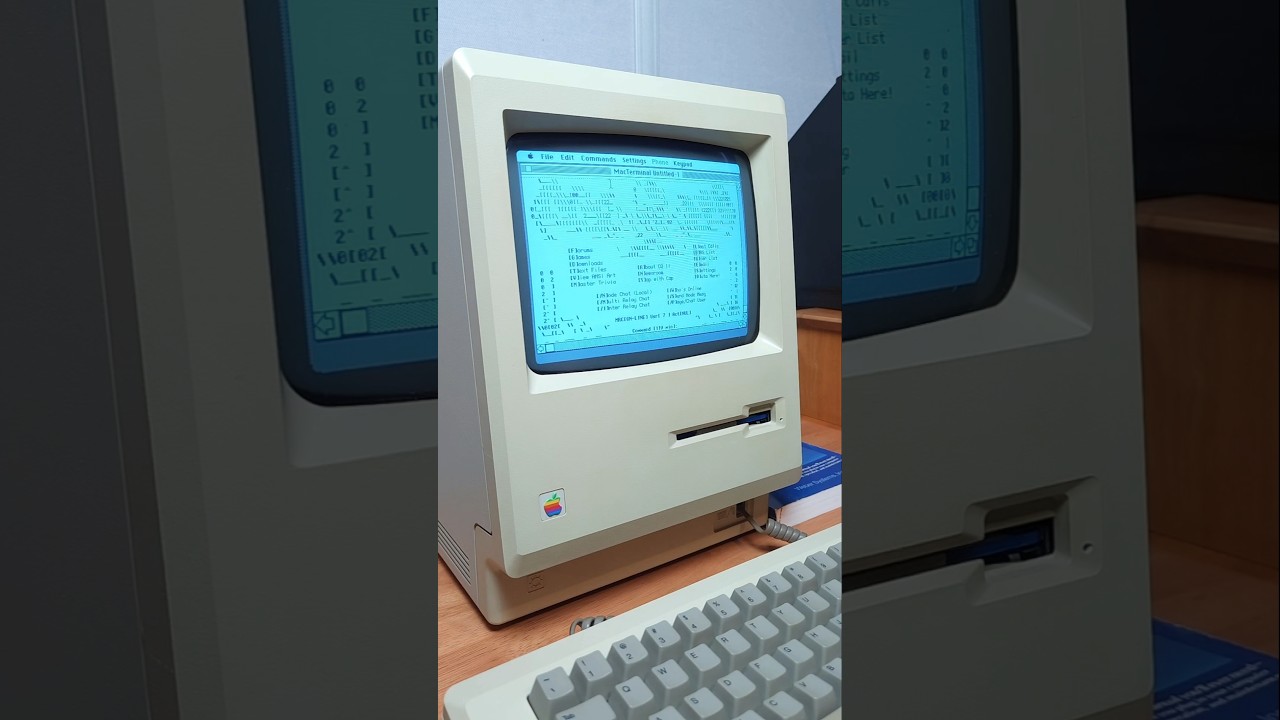 How to get online using a Macintosh 512K from 1984 