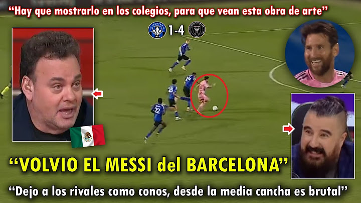 IMPRESIONADOS! PERIODISTAS MEXICANOS se RINDEN a DOBLETE Y GOLAZO de MESSI con INTER MIAMI HOY