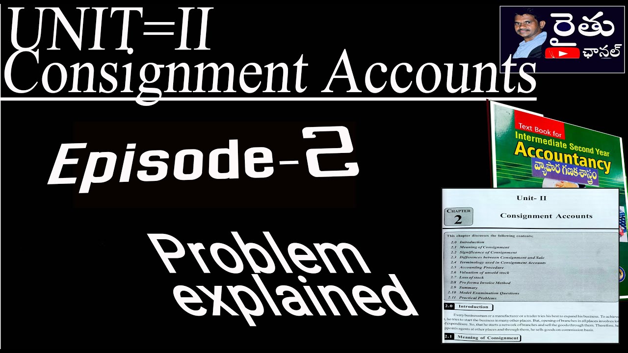 Consignment Problem Consignment Problem explained Episode 2 by Chinthala Shailender - YouTube