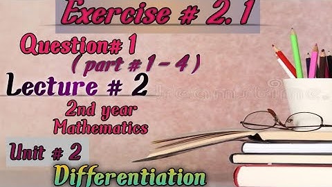 chp. #2/Exercise # 2.1/ By 1st principal/ By Def. / By Ab- initio method/ 2nd year Maths/ in Urdu