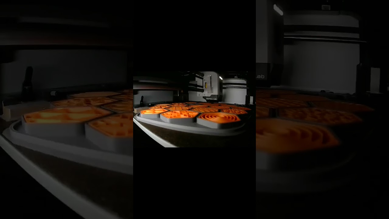 Fillosophy v4   Orange + Grey bad Prime tower short #3dprinting #timelapse