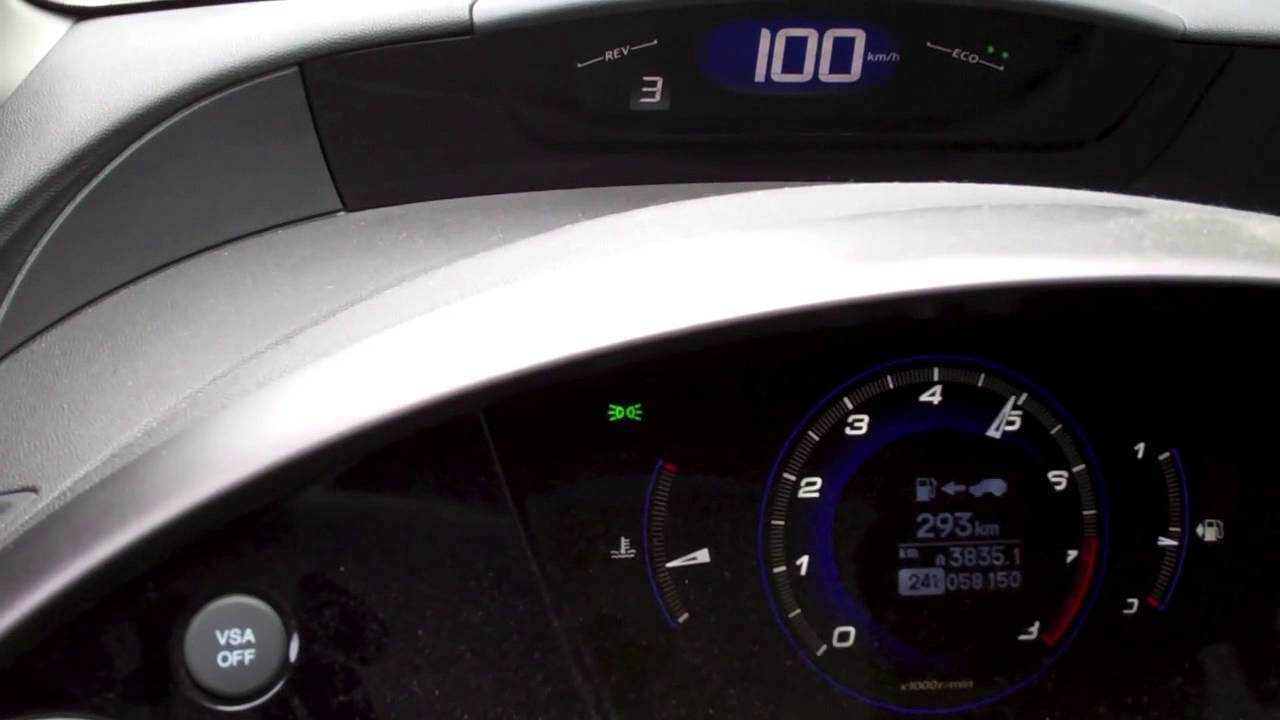 Honda Civic 8 gen 1-100 iSHIFT auto vs. manual modes