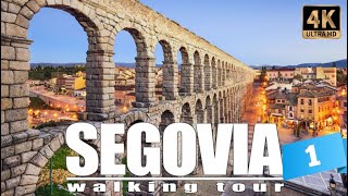 🇪🇸[4K] SEGOVIA Walking Tour. World Heritage City | From Aqueduct to Alcázar | Castile & Leon #spain