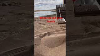 Cleaning grain #case #excavator #farming #dirtmethod #worksmarternotharder