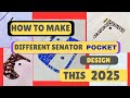 How to create eye-catching senator kaftan pocket design / How to cut and sew senator kaftan pocket