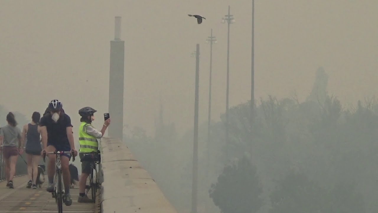 Thick Smoke Haze from the NSW fires Sets off Fire Alarms across