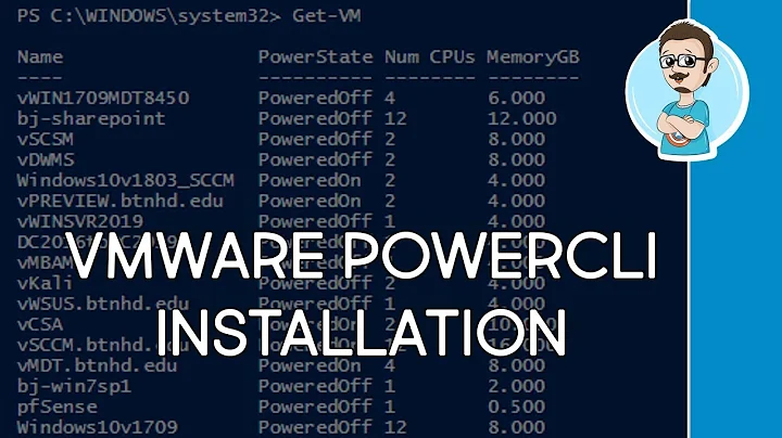Install VMware PowerCLI!